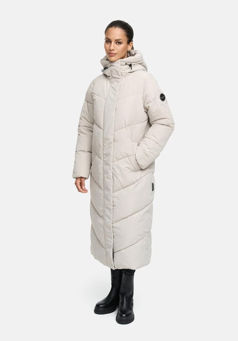 Abrigo acolchado de invierno Marikoo Ranjaa para mujer con capucha y detalles reflectantes - Image 5