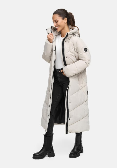 Abrigo acolchado de invierno Marikoo Ranjaa para mujer con capucha y detalles reflectantes - Image 6