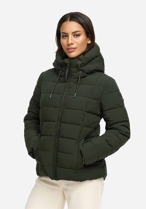 Chaqueta acolchada de invierno Marikoo Tayenaa para mujer con capucha y bolsillos forrados - Image 5