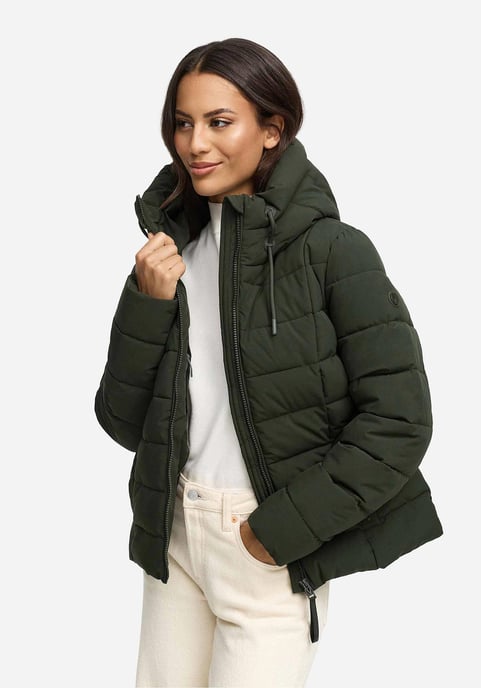 Chaqueta acolchada de invierno Marikoo Tayenaa para mujer con capucha y bolsillos forrados - Image 6