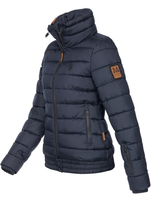 Chaqueta acolchada Marikoo Poisen para mujer con cuello alto y bolsillos de borreguito - Image 2