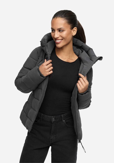 Chaqueta acolchada de invierno Marikoo Tayenaa para mujer con capucha y bolsillos forrados - Image 6
