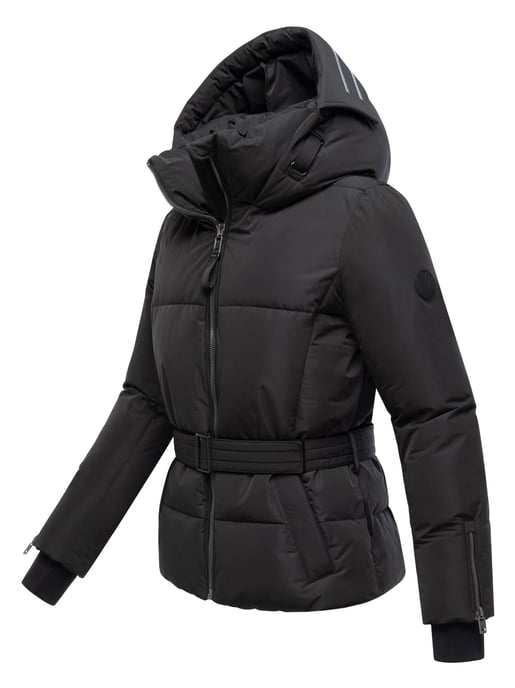 Chaqueta acolchada Marikoo Aleyna para mujer con cinturón y cierres magnéticos - Image 2