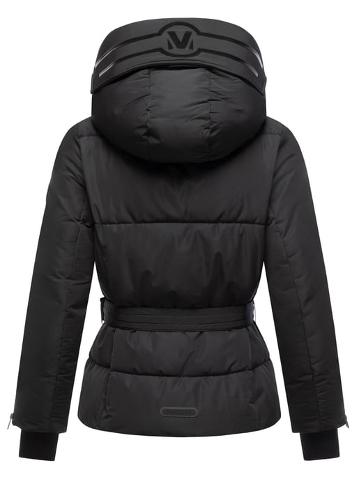 Chaqueta acolchada Marikoo Aleyna para mujer con cinturón y cierres magnéticos - Image 3