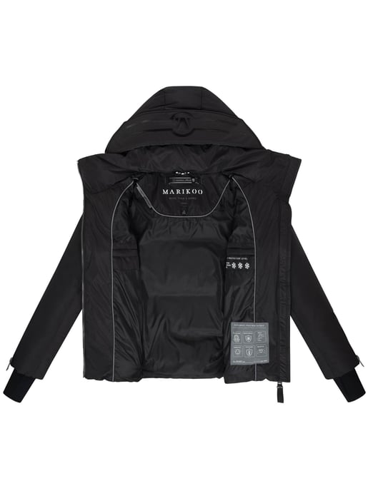 Chaqueta acolchada Marikoo Aleyna para mujer con cinturón y cierres magnéticos - Image 4