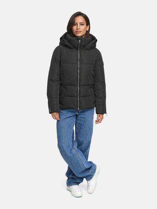 Chaqueta acolchada Marikoo Aleyna para mujer con cinturón y cierres magnéticos - Image 6