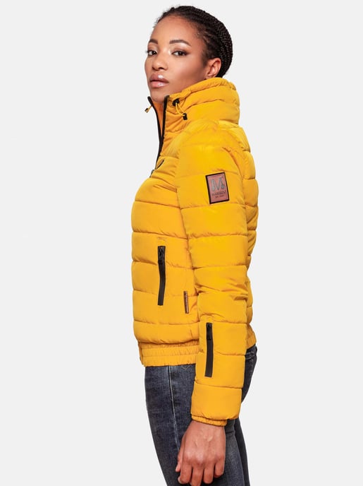 Chaqueta acolchada Marikoo Poisen para mujer con cuello alto y bolsillos de borreguito - Image 6