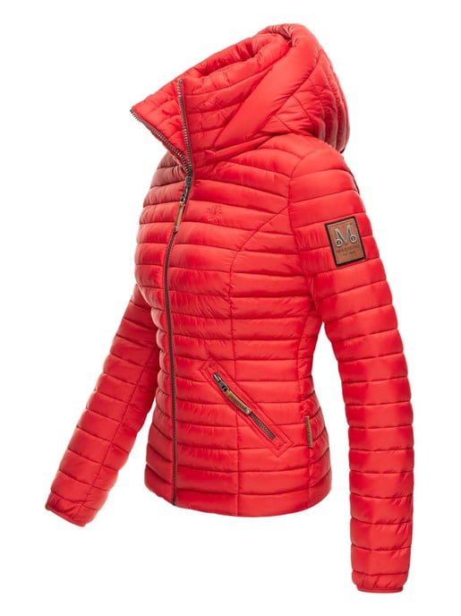Marikoo chaqueta acolchada mujer – Löwenbaby ligera con capucha desmontable - Image 3