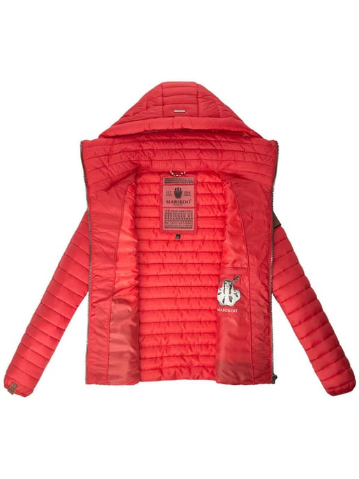 Marikoo chaqueta acolchada mujer – Löwenbaby ligera con capucha desmontable - Image 5
