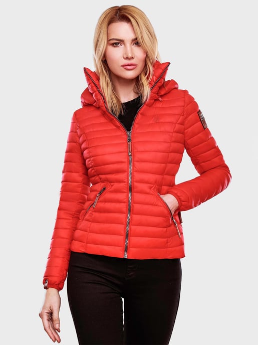 Marikoo chaqueta acolchada mujer – Löwenbaby ligera con capucha desmontable - Image 6