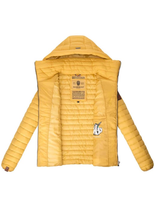 Marikoo chaqueta acolchada mujer – Löwenbaby ligera con capucha desmontable - Image 5