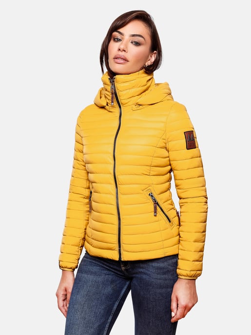Marikoo chaqueta acolchada mujer – Löwenbaby ligera con capucha desmontable - Image 6