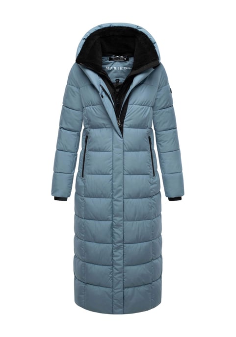 Abrigo acolchado Marikoo Pakoraa para mujer con cuello de peluche desmontable - Image 1