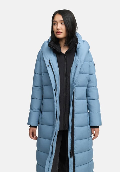 Abrigo acolchado Marikoo Pakoraa para mujer con cuello de peluche desmontable - Image 6