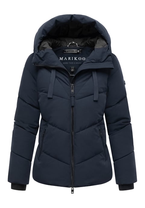 Chaqueta acolchada de invierno Marikoo Kwamee para mujer con capucha y cremallera bidireccional - Image 1