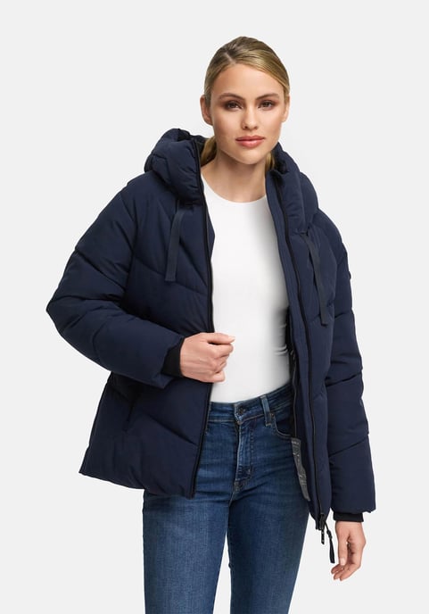 Chaqueta acolchada de invierno Marikoo Kwamee para mujer con capucha y cremallera bidireccional - Image 5