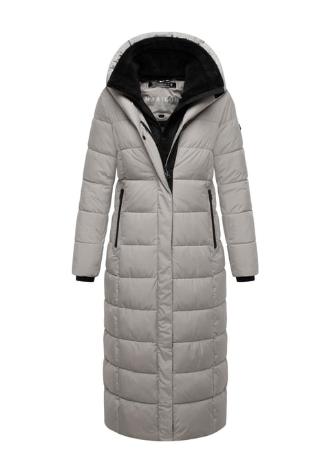 Abrigo acolchado Marikoo Pakoraa para mujer con cuello de peluche desmontable - Image 1