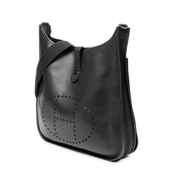 Hermès Evelyne II TGM en Negro Piel de becerro - Image 2