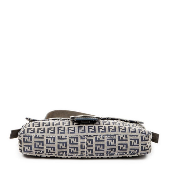 Fendi Baguette en Beige/Azul marino Lienzo - Image 6