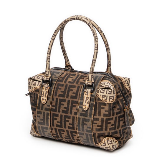Fendi B Mix Boston en Marrón Lienzo - Image 2