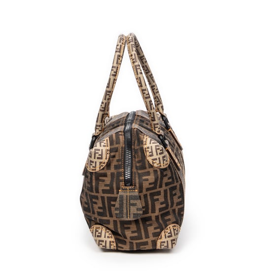 Fendi B Mix Boston en Marrón Lienzo - Image 3