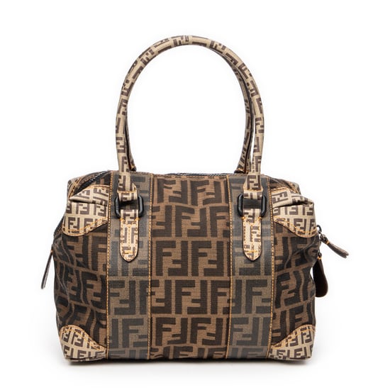 Fendi B Mix Boston en Marrón Lienzo - Image 5