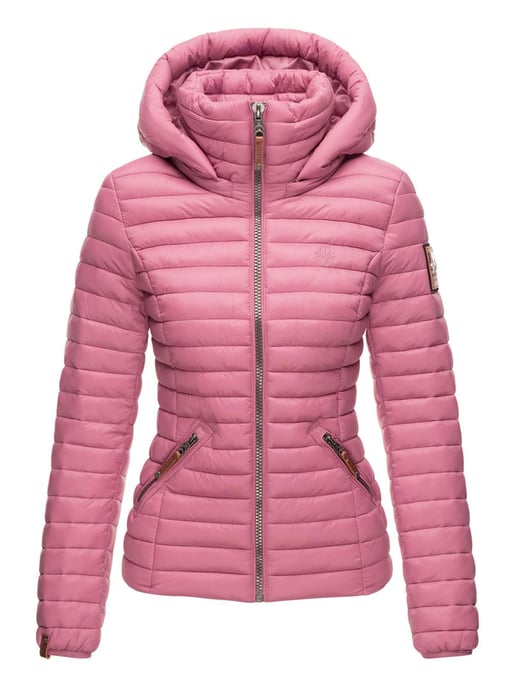 Marikoo chaqueta acolchada mujer – Löwenbaby ligera con capucha desmontable - Image 2