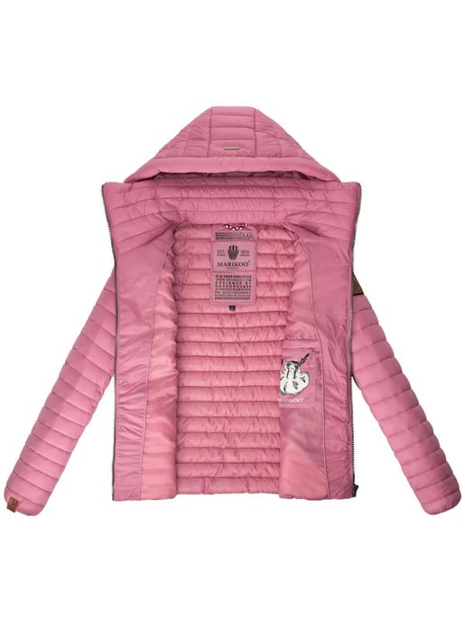 Marikoo chaqueta acolchada mujer – Löwenbaby ligera con capucha desmontable - Image 5