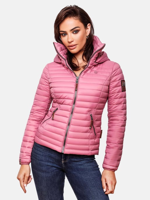 Marikoo chaqueta acolchada mujer – Löwenbaby ligera con capucha desmontable - Image 6