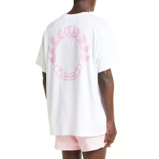 Camiseta Blanca Con El Logotipo De La Marca Burberry En La Espalda - Image 4