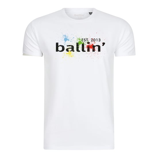 Ballin Est. 2013 Tee SS Paint Splatter Tee Blanco - Image 1