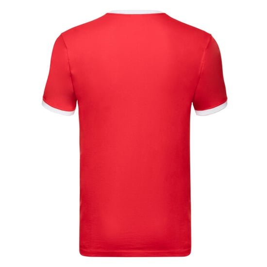 Fruit of the Loom Mens Ringer 160 T-Shirt (Red/White) - Image 2