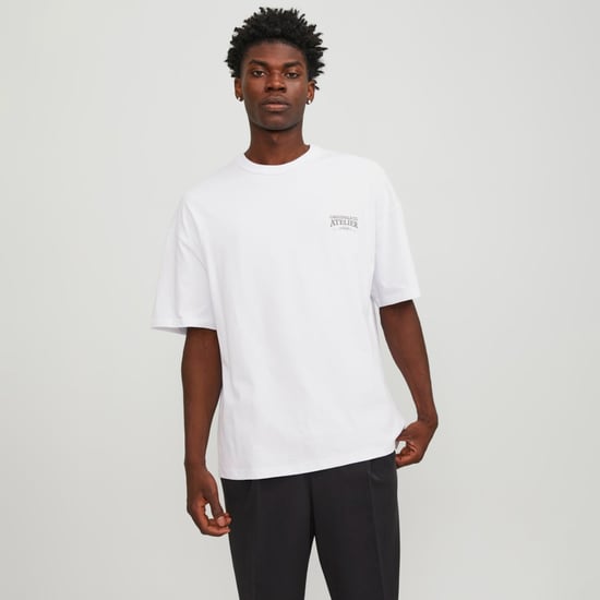 Jack & Jones Tee SS Santorini Oversize Fit Tee Blanco - Image 3