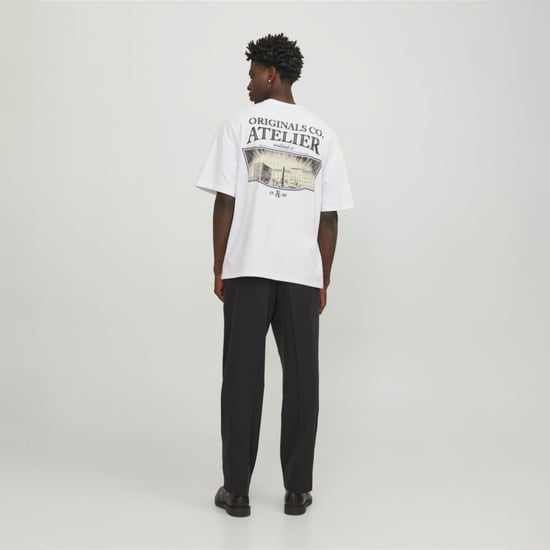 Jack & Jones Tee SS Santorini Oversize Fit Tee Blanco - Image 4