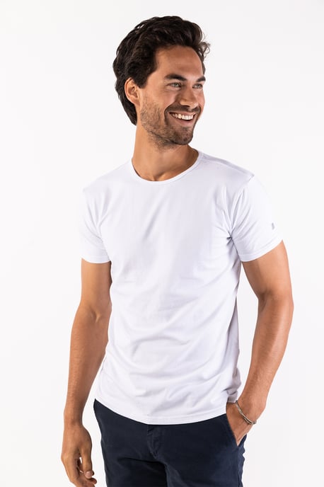 Presly & Sun Tee SS James O-Neck Blanco - Image 2