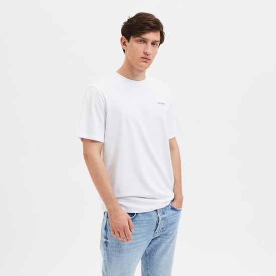 Selected Tee SS Aspen Logo Tee Blanco - Image 2