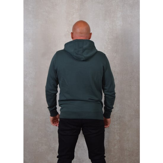 Lyle & Scott Branded Argyle sudadera con capucha verde azulado - Image 6