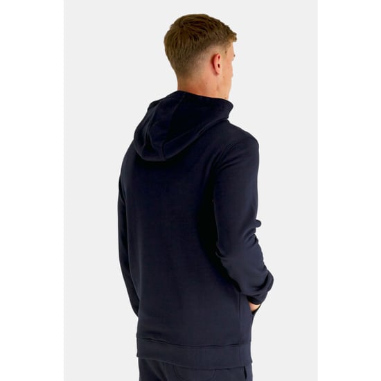 Lyle & Scott Tonal Eagle Logo sudadera con capucha azul marino - Image 4