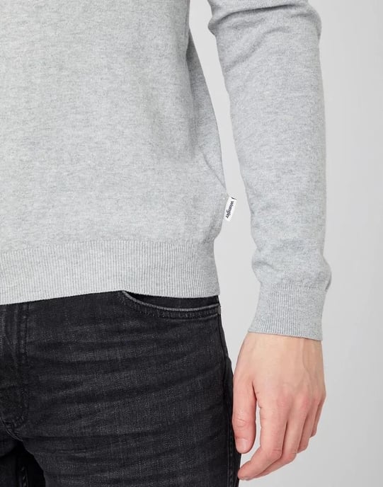 GB - Wrangler - crew knit mid grey mel - Image 5