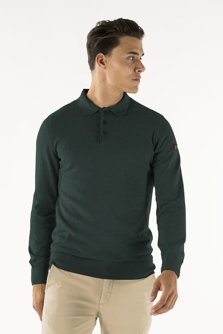 Presly & Sun Sweater Brad Polo de punto de manga larga Verde - Image 2