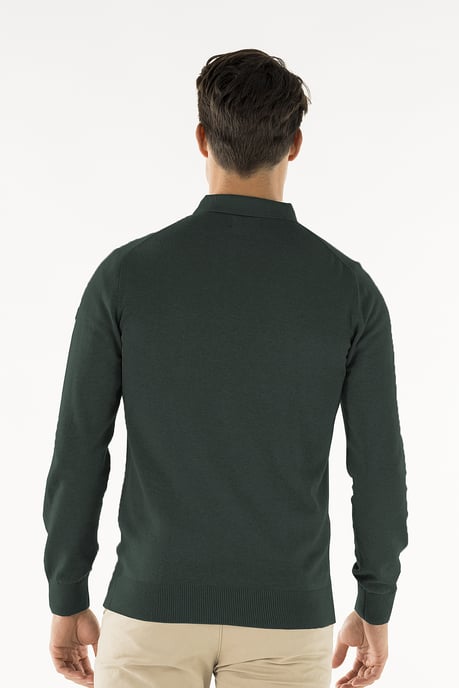 Presly & Sun Sweater Brad Polo de punto de manga larga Verde - Image 3