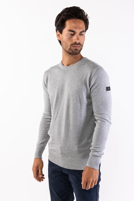 Presly & Sun Jersey Will R-Neck Jersey de punto Gris - Image 2