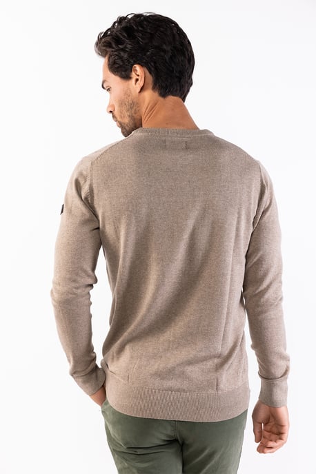 Presly & Sun Jersey Will R-Neck Jersey de punto Beige - Image 3