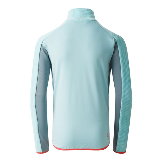 Dare 2B Childrens/Kids Emergent IV Stretch Midlayer (Element Grey/Aquifer) - Image 2