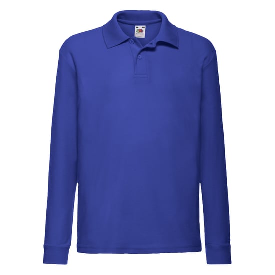 Fruit of the Loom Childrens/Kids Long-Sleeved Polo Shirt (Royal Blue) - Image 1