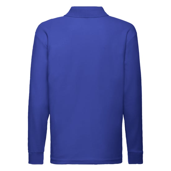 Fruit of the Loom Childrens/Kids Long-Sleeved Polo Shirt (Royal Blue) - Image 2