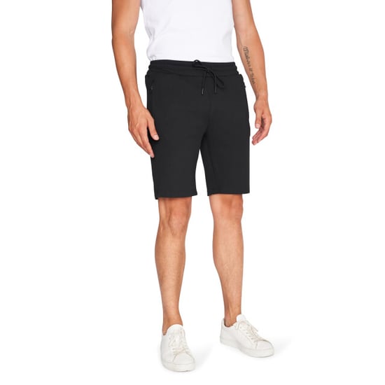 Mario Russo Pantalones Cortos Piqué Negro - Image 5