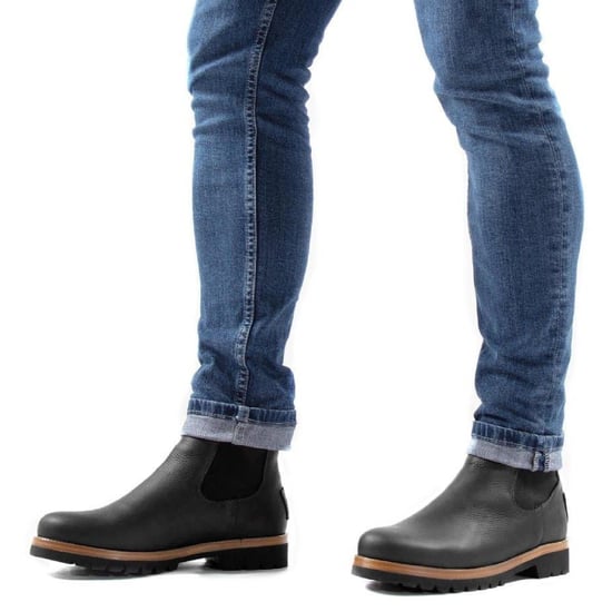 Botas Chelsea impermeables de cuero negro Beny Igloo C1 para hombre de Panama Jack - Image 5