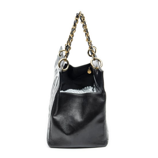 Chanel CC Grand Shopping Tote en Negro Piel de becerro - Image 3