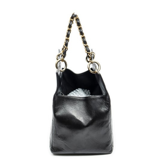Chanel CC Grand Shopping Tote en Negro Piel de becerro - Image 4